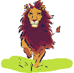 Gif animé lion court